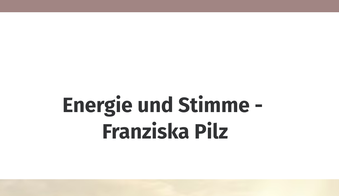 Energie und Stimme